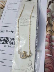 Cute Winged Crystal Necklace