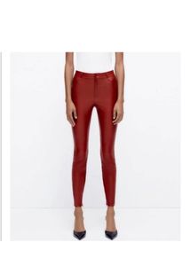 Zara Faux Leather Pants