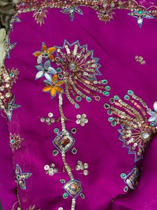 Embroidered Pink Fabric