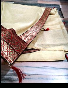 Banarasi Border Saree With Blouse Piece