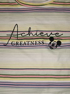 Striped 'Achieve Greatness' Tee