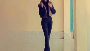 High Waist Black Jeans