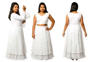 Elegant White Lace Dress