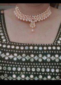 Combo Of 2 Pearl Necklace , Earings ,Mangtika