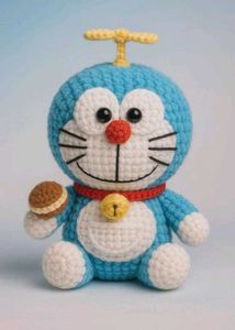 handmade crochet doremon