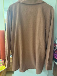 Brown Button-Up co ord set