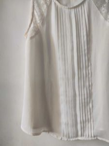 Elegant White Lace Top