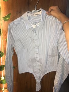 Striped Bodysuit Top