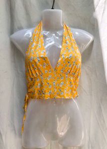 541210. Floral Halter Top
