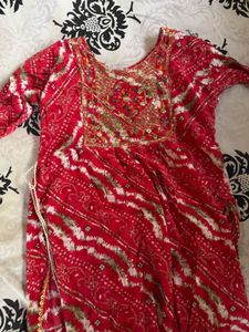 elegant KURTI, Bandhni Style ❤️❤️❤️🤍