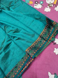 Brand New Assam Soft Silk Saree Sea Green Colour