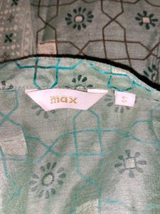 olive Green Printed Kurta Suit Set