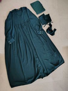 Green Colour Abaya