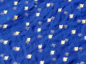 Elegant Blue Embroidered Suit
