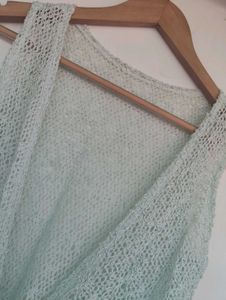 Crochet Tie-Front Vest