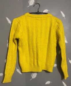 Yellow Knit Pullover