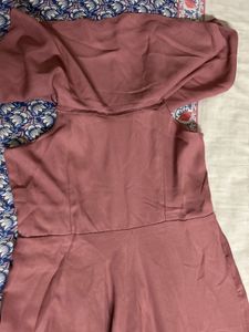 Elegant Mauve Layered Dress
