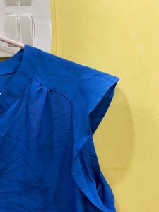 Blue Sleeveless Top Bust Till 38