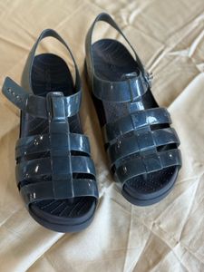 Black Crocs Gladiator Sandals