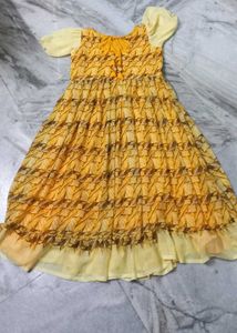 georgette designer frock