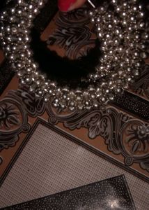Silver Beaded Bracelet &amp; Earings