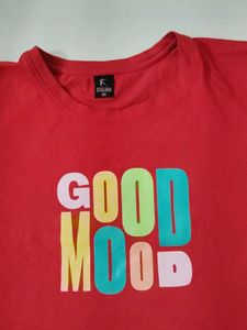 Red Good Mood Graphic Tee