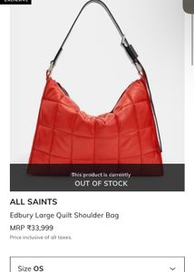 ALLSAINTS EDBURY QUILT SHOULDER BAG