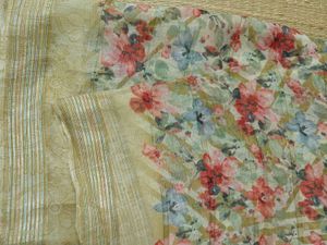 Floral Print Saree