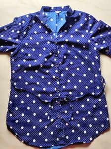Blue And White Dot Jacket