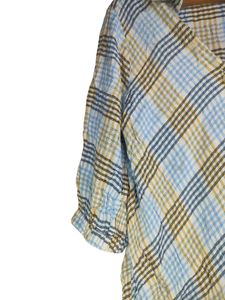 Plaid Button-Up Top