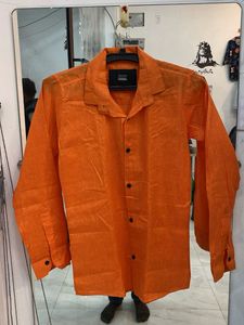 Orange Casual Shirt
