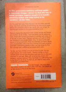 The Subtle Art of Not Giving a F*ck: A Counterintuitive Approach to Living a Good Lifeby Mark Manson