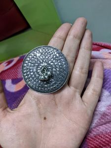 Silver Earrings And Ring
