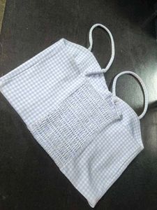 Cute Gingham Crop Top