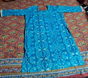 Stylish Blue Tie-Dye Kurta