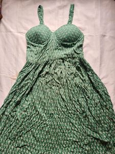 Green Dotted Sundress