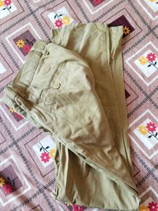 Khaki Straight Leg Pants