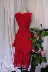 Red Embroidered Kurta/Sharara Set