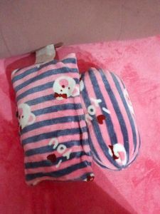 Striped Plush Pillow Set