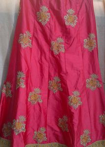 Pink Embroidered Lehenga Choli