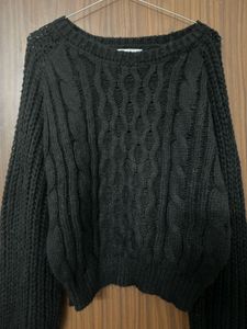 Chic Black Knit Sweater