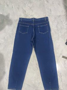 Heart Print Denim Jeans