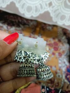Three Oxidise Earrings Combo