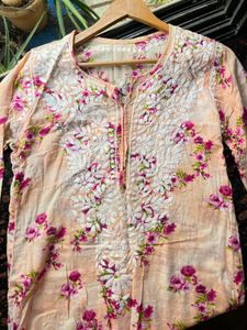 Mul cotton chikankari kurta