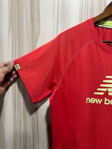 New Balance Essential Red DryFit TShirt