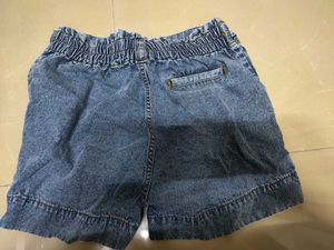 Vintage Wash Denim Shorts