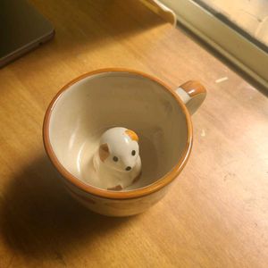 Cute dog ceramic mug