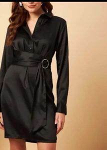 Chic Black Shirt Dress