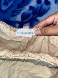 Linen Straight Fit Plazo For Girls