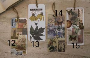 HANDCRAFTED SCRAPBOOK JOURNAL BOOKMARKS